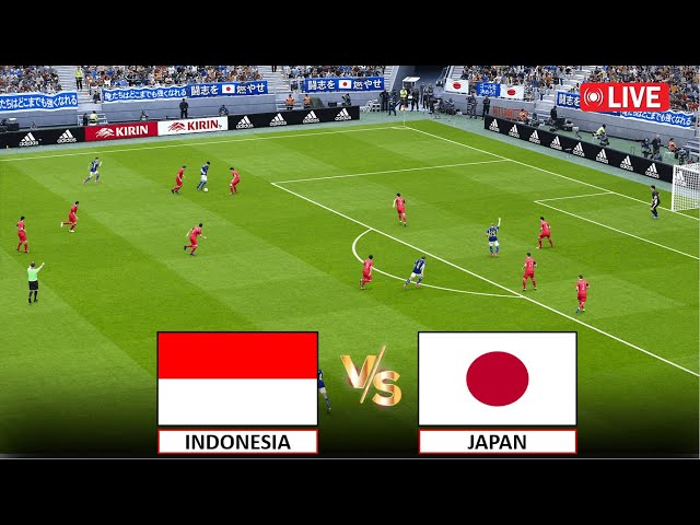 🔴Langsung : Indonesia vs Japan I FIFA World 2026 Qualifier Match Live Stream I eFootball Pes 21 Game