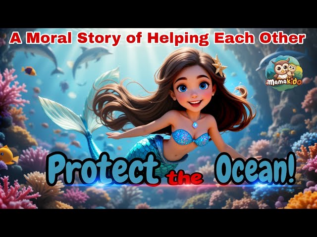 A Little Mermaid Protecting the Ocean | Moral Stories | Mamakido | kids