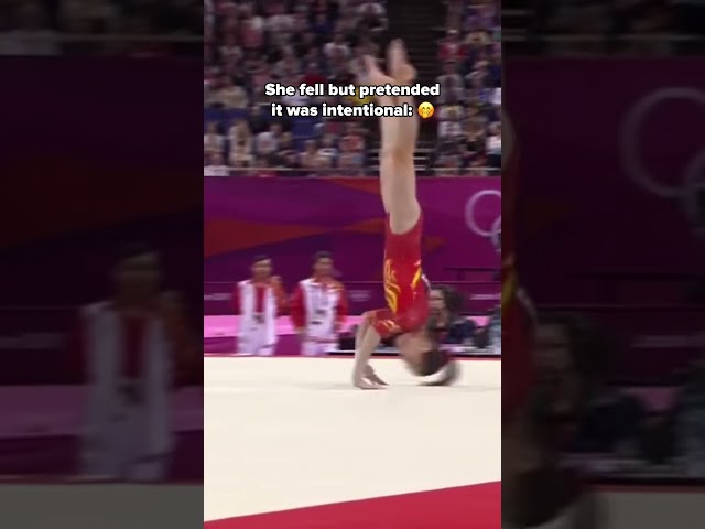 Who knew you needed improv for gymnastics😂 #gymnastics #floorexercise #save #tumbling #olympics