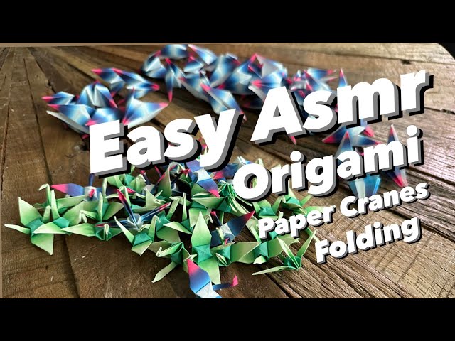 Origami Asmr Paper Crane Folding