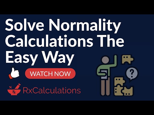 Normality Calculations Solved the Smart and Easy Way