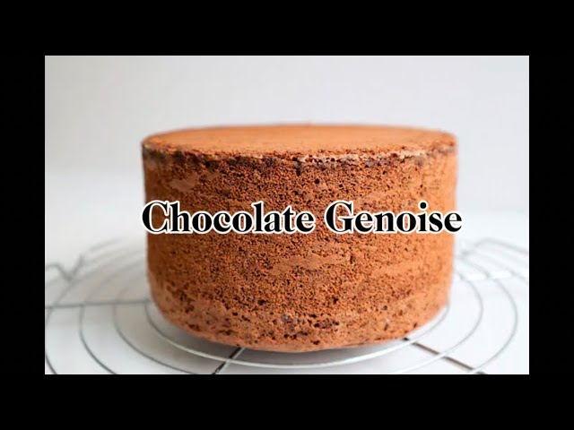 Foolproof Chocolate Genoise Recipe | Simple Chocolate Cake | step by step