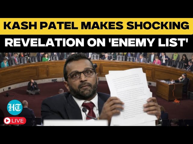 LIVE: Trump’s FBI Chief Pick Kash Patel Makes Shocking Statement in Senate Hearing | US News