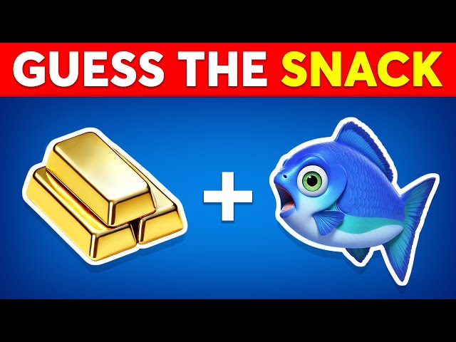 Can You Guess The SNACK & JUNK FOOD By Emoji? 🍟🍔 Emoji Quiz Challenge 2025