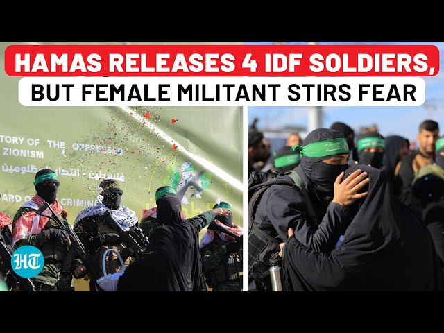 As Hamas Releases 4 Women IDF Hostages, A Single Image Sparks Global Alarm | Palestinians Prisoners