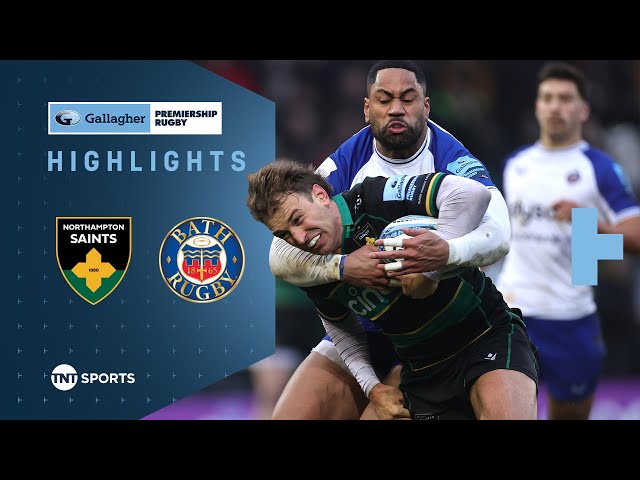 NAIL BITING MATCH! 😬 | Northampton vs Bath | Gallagher Premiership Rugby Highlights