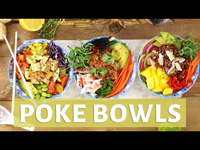 BEST DIY POKE BOWL 3 WAYS | How to Make a Poke Bowl