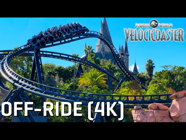 Jurassic World VelociCoaster Off-Ride (4K) - Universal's Islands of Adventure - Non Copyright