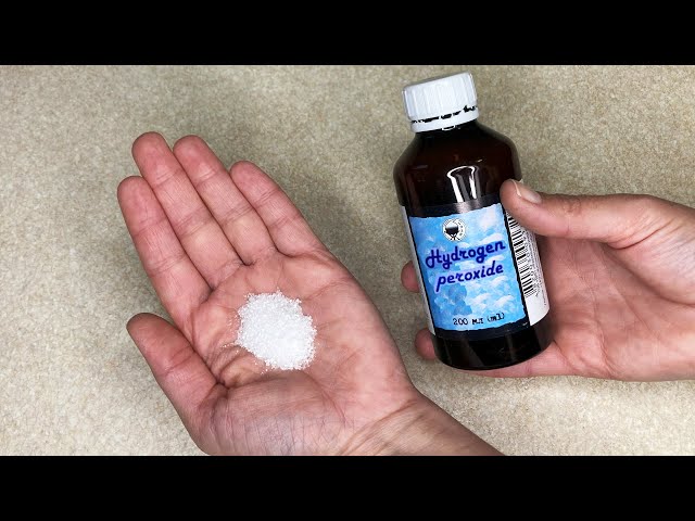 Mix CITRIC ACID and HYDROGEN PEROXIDE, the result is simply amazing!