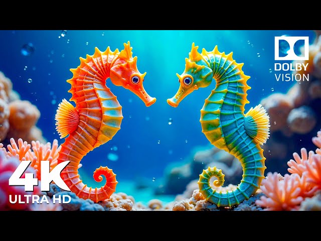 Aqua Dreams 4K Ultra HD - Serene Marine Life with Soft Ocean Whispers for Restful Sleep