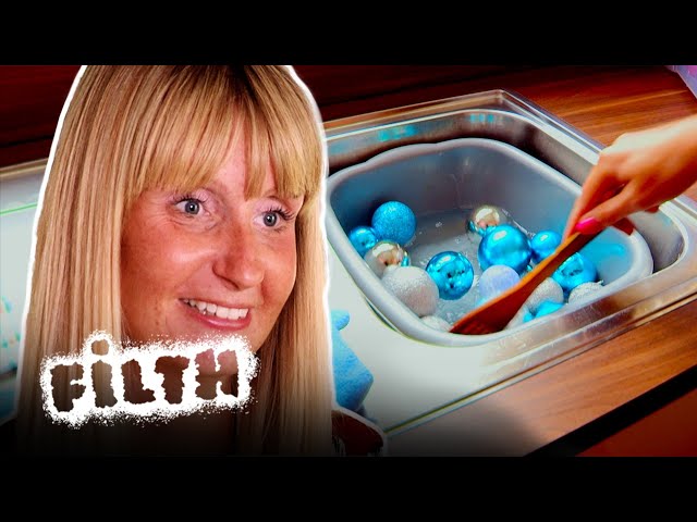 OCD Cleaner Bleaches Christmas Baubles 10x a Day! | Obsessive Compulsive Cleaners Christmas | Filth