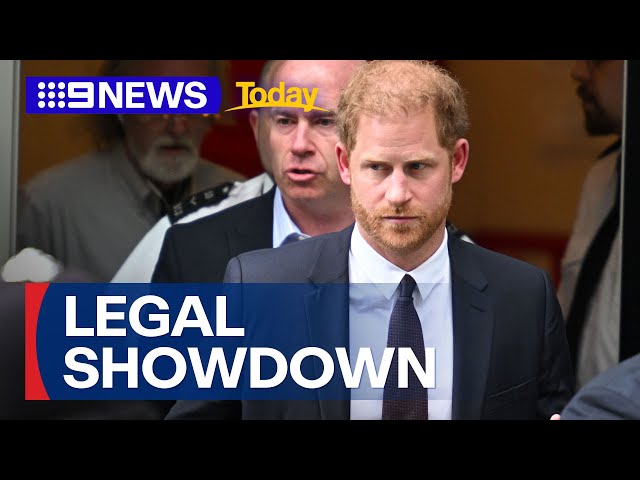 Prince Harry headed back to UK for High Court hearing | 9 News Australia