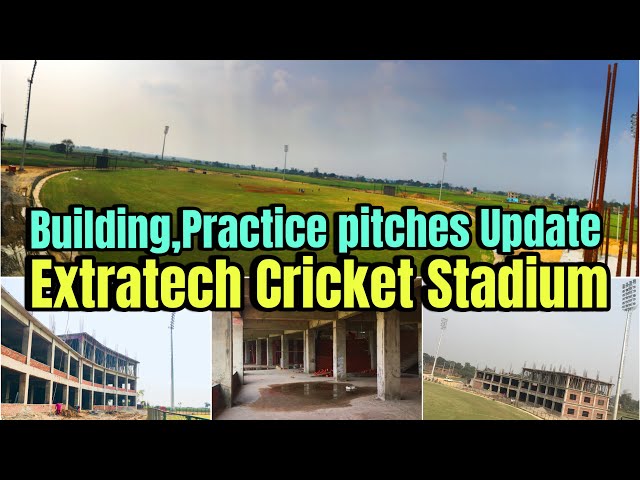 🏟 Extratech Oval Cricket Stadium फ्लडलाईट संगसंगै के के काम हुदै || Floodlight Extratech Stadium