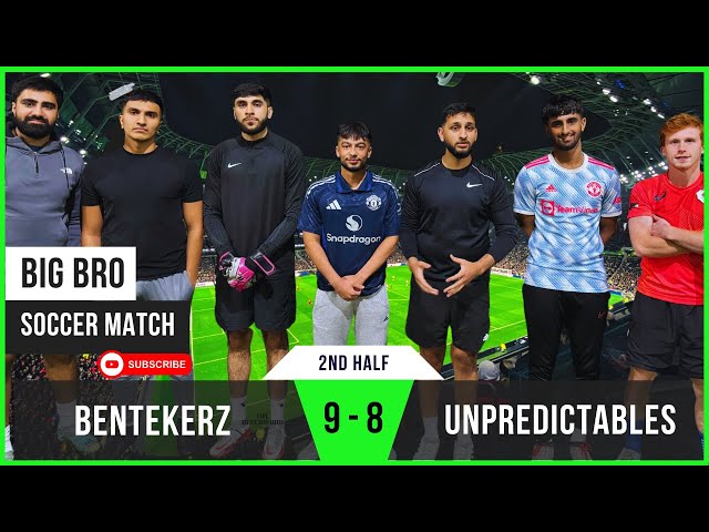 Bentekerz 9-8 Unpredictables | John Shines in Unpredictables’ Comeback | Big Bro Soccer (2nd Half)