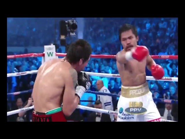 Manny Pacquiao's deadly left slow motion