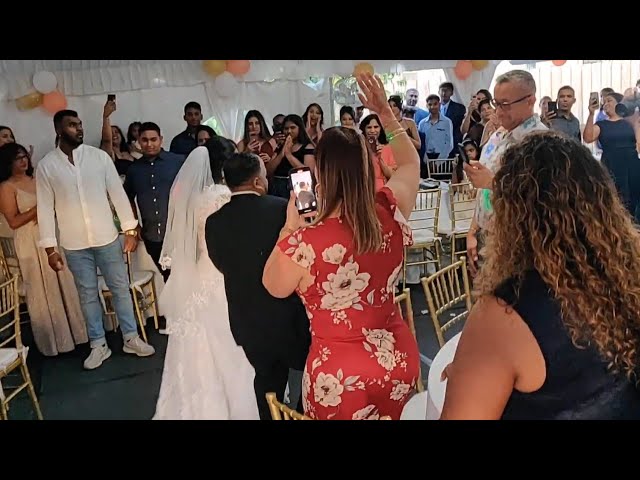 Guyanese Backyard Wedding in South Florida Tommy & Pinky !! (Bride & Groom Entrance Walk In)