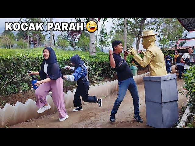 Emang Boleh Sekocak Itu..?! Prank Patung Hidup, Statue Prank Funniest Reactions