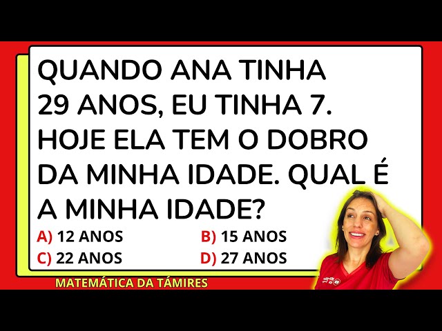 💡RACIOCÍNIO LÓGICO, Você acerta essa? @matematicadatamires