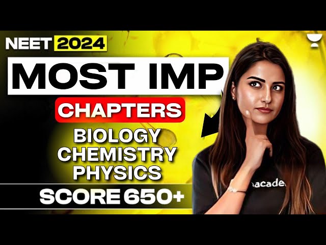 most important chapters for neet 2024