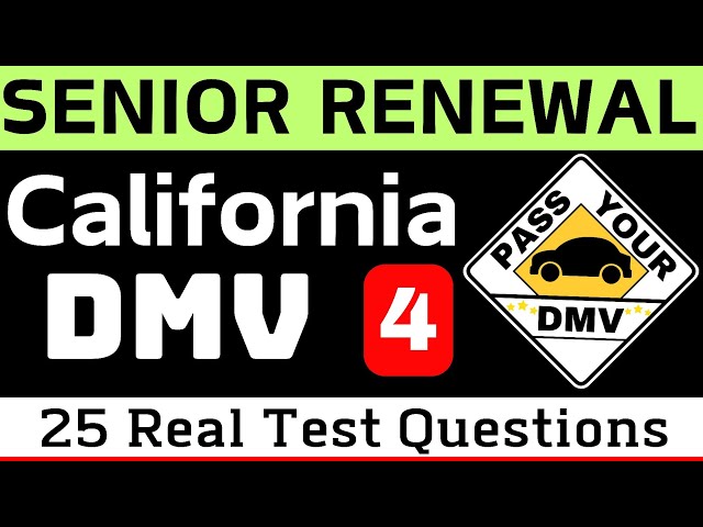 California DMV Written Test 2025 | DMV Senior Written Test 2024 California | Test -4