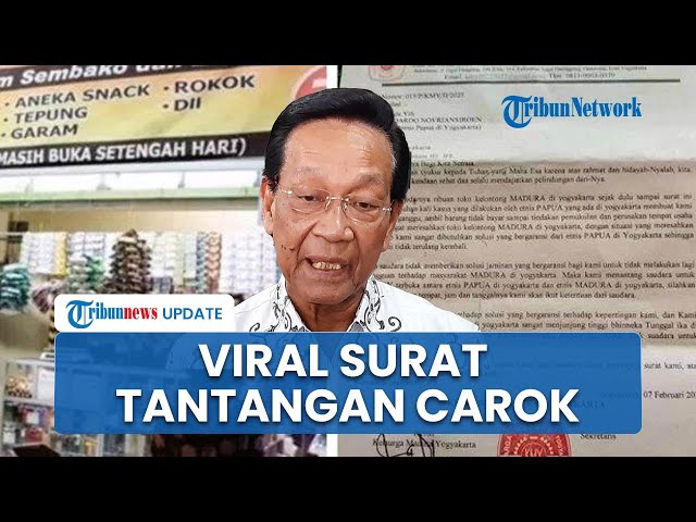 Viral Surat Tantangan Carok Buntut Kisruh di DIY, Komunitas Madura Temui Sri Sultan Hamengkubuwono X