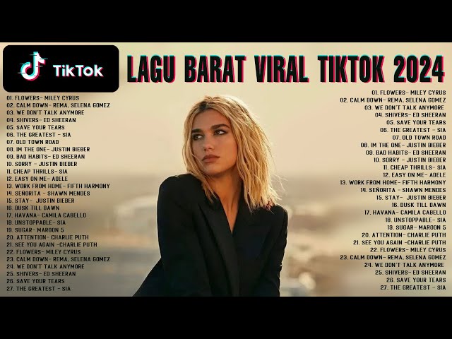 Lagu Barat ~ Lagu Barat Viral TikTok 2024 ~ Lagu Barat Terbaru 2024 Spotify Playlist