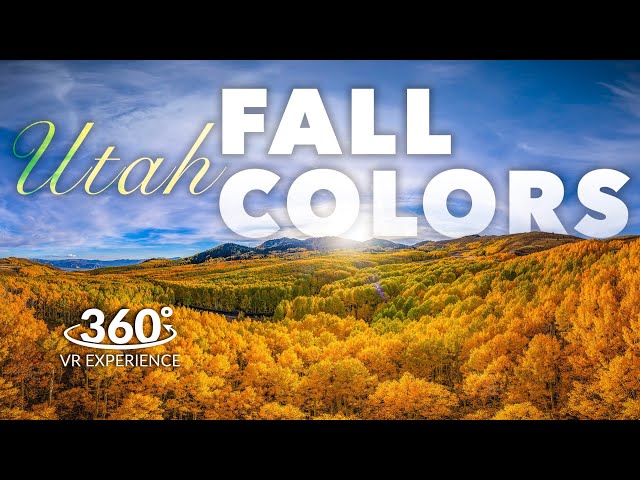 Exploring an Autumn 🍁 in Utah 🌄 | 8K 360° | Virtual Reality Travel Experience & Meditation 🥽