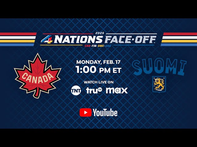 Canada vs. Finland | 2025 4 Nations Face-Off | Live