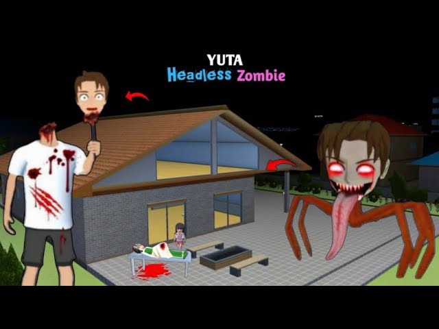 Yuta Headless Zombie Haunted's Mio Baby 😱|| Sakura School Simulator Drama 👺