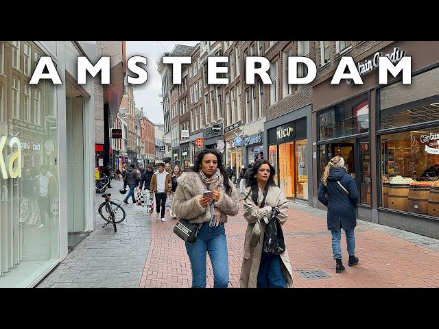 [4K] AMSTERDAM City Walking Tour In February | A Typical Day in The MOST Beautiful City🇳🇱