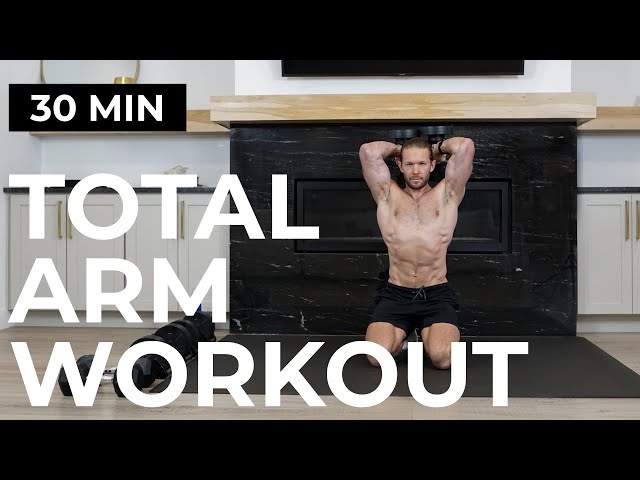 30 Min TOTAL ARM WORKOUT WITH DUMBBELLS (Biceps, Triceps + Shoulders)