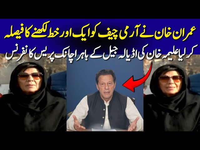 Islamabad: Former Prime Minister Imran Khan's Sister Aleema Khan Media Talk