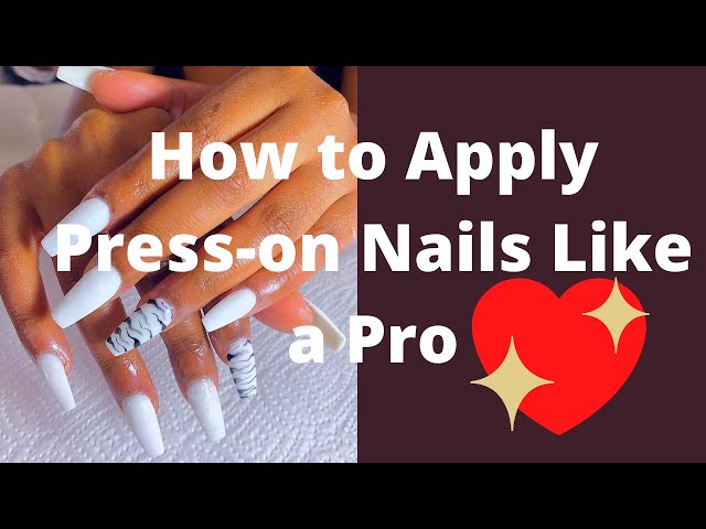 How to Apply Press-On Nails Like a Pro. Fake Nails.