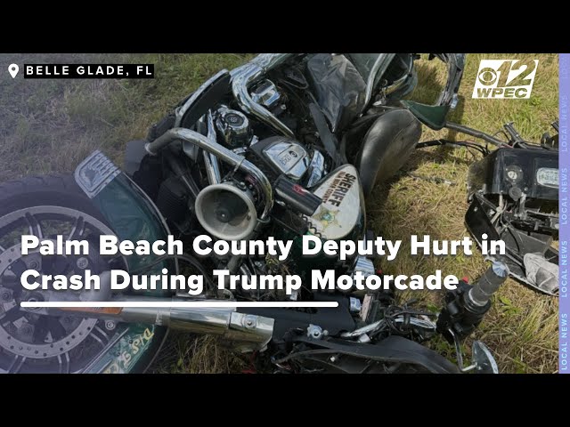 Deputy Taken to Hospital Following Trump Motorcade Crash