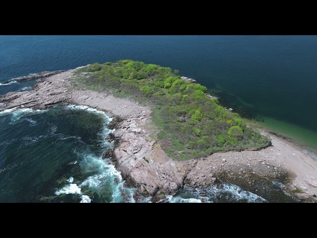 Drone Flight over Salt Island, Gloucester