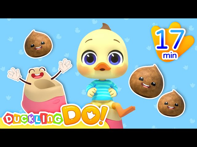 🐥Let's Go Potty! Poo-poo! 💩 | Nursery Rhymes & Kids Song | Healthy habits for kids