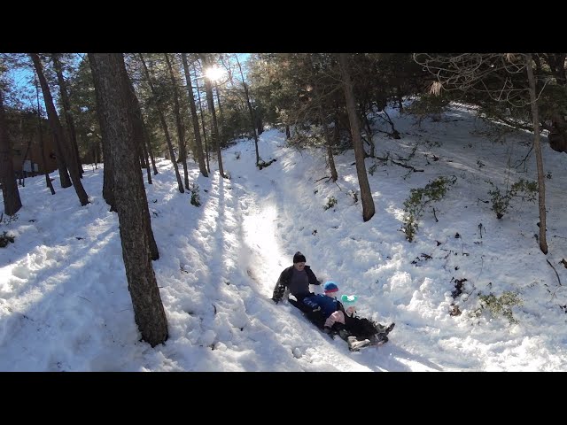 Sledding in Pine Mountain, December 2021