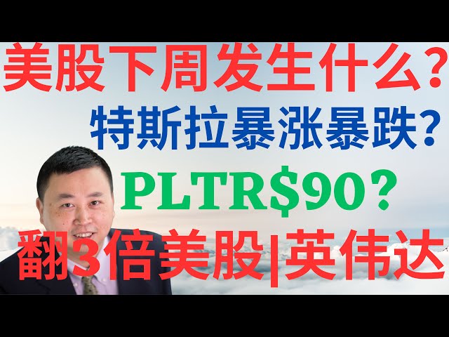 美股953|美股下周发生什么?特斯拉下周财报暴涨暴跌?PLTR涨到90?哪只美股翻3倍?英伟达危险吗? #tsla #nvda #pltr #se #美股分析 #drmikeinvest #ai