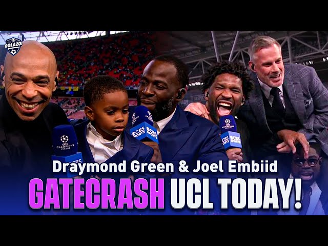 NBA stars Draymond Green & Joel Embiid joke with Henry, Micah & Carragher! | UCL Today | CBS Sports