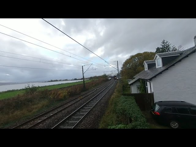 Steam Train passing Cardross in Scotland on 2022/10/30 at 1537 in VR180