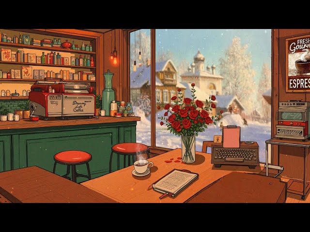 Romance Coffee☕️ Cozy Valentine's Day 🌹 Lofi Music for Chill /Relax [ Lofi Hip Hop]