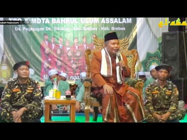 KH MISBAHUDDIN TEGAL DI PEGIRIKAN ACARA HAFLAH DAN WISUDA CERAMAH NGAPAK LUCU