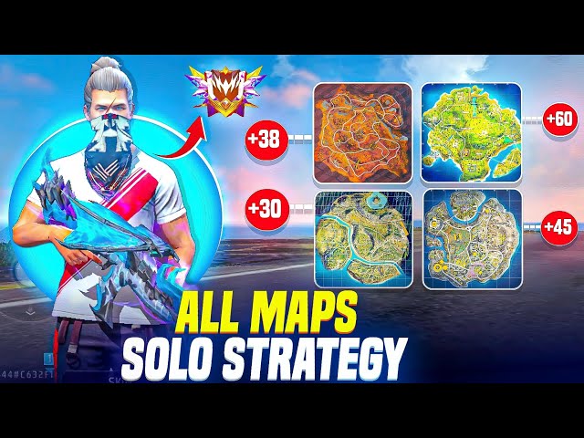 (All Maps) Solo Rank Push Strategy 🤯 For Grandmaster Rank Push 🔥 | Br Rank Push Tips | Utkarsh FF