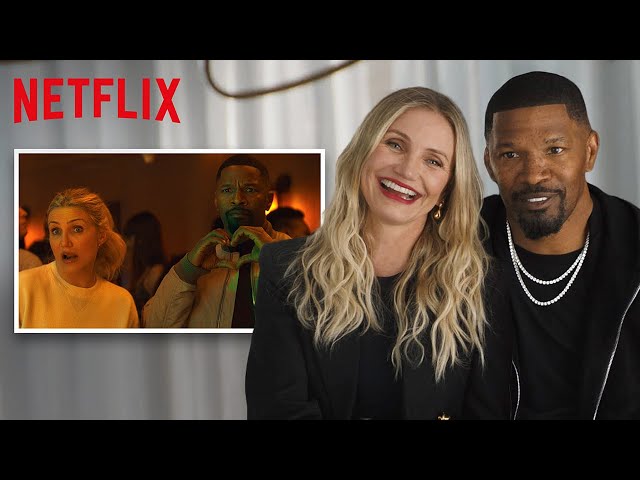 Cameron Diaz & Jamie Foxx React to Back In Action Fight Scenes | Netflix