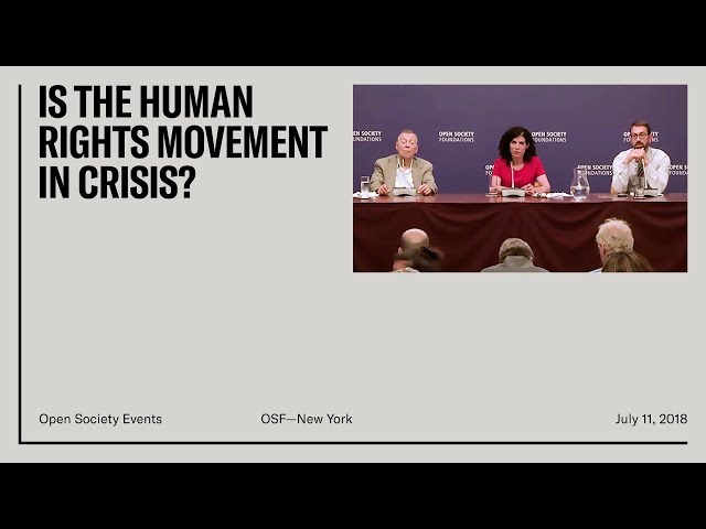 Is the Human Rights Movement in Crisis?