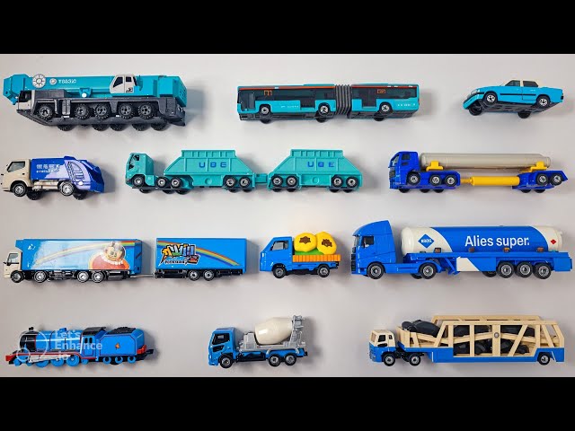 Toy Car videos for toddlers with tomica and siku | Blue Vehicles Collection | Vehicles for toddlers