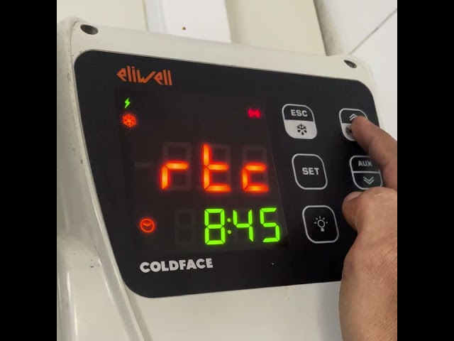 Eliwell coldface control panel how to set clock