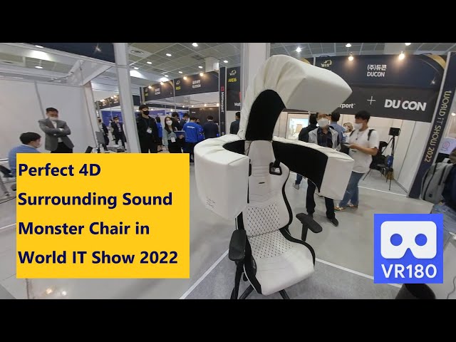 3D 180VR 4K Perfect 4D Surrounding Multi Channel Gaming Sound +Vibrating Chair in World IT Show 2022