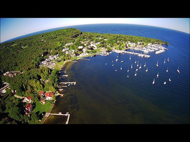 Door County Wisconsin - Harbor Town Aerial Views