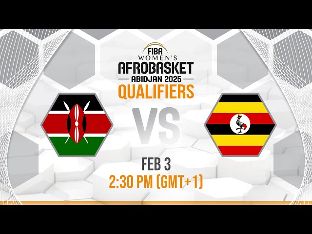 Kenya v Uganda | Full Basketball Game | FIBA Women's AfroBasket 2025 Qualifiers